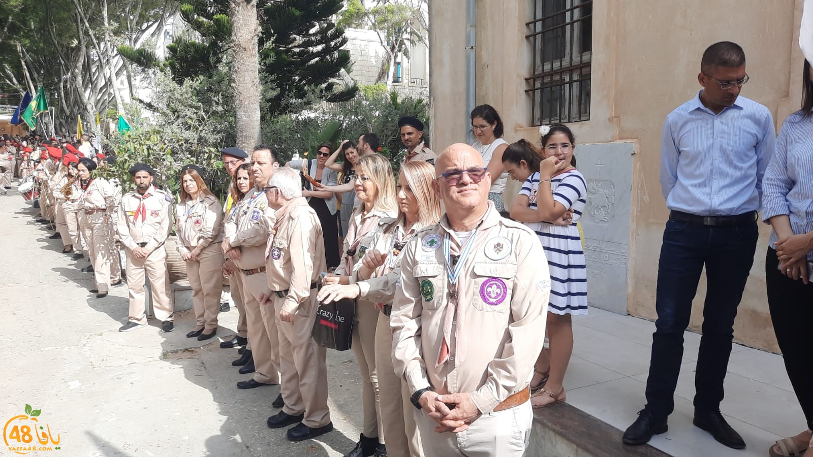 استعراض مميز لسرايا الكشاف الأرثوذكسي بيافا في استقبال سبت النور